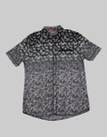 Forex Kemeja Lengan Pendek Leaf Print