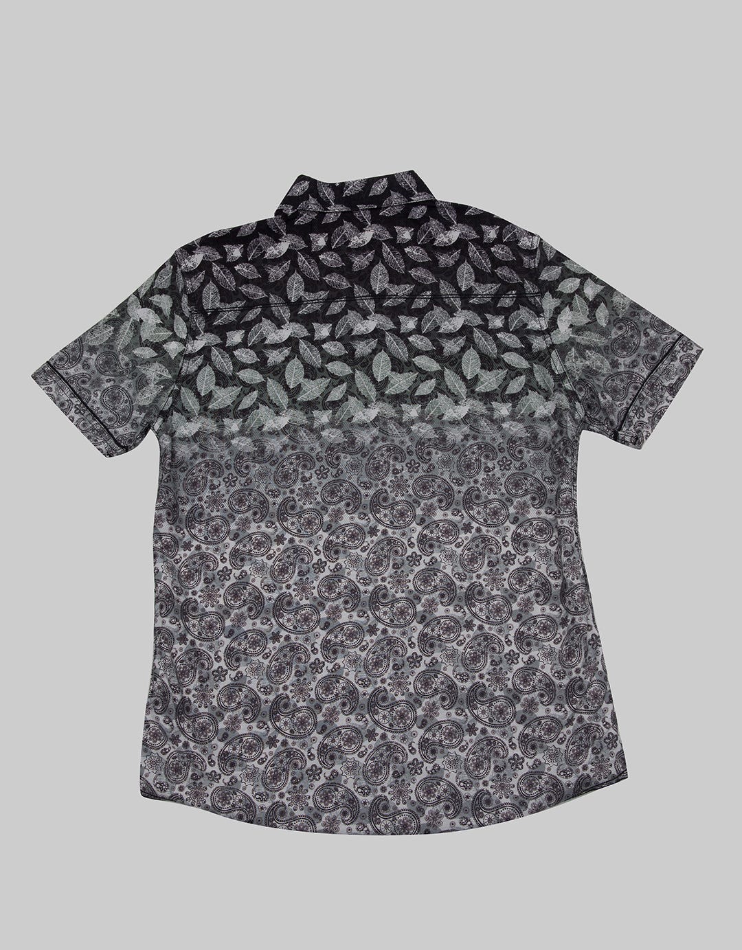 Forex Kemeja Lengan Pendek Leaf Print