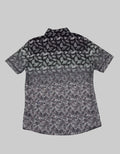 Forex Kemeja Lengan Pendek Leaf Print
