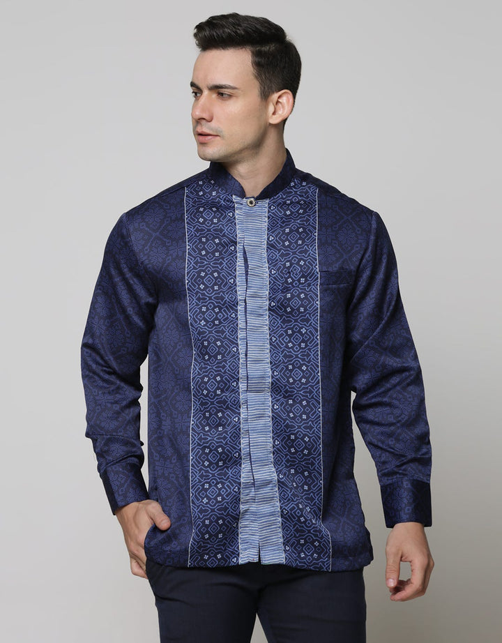 Arjuna Weda Woven Background Batik Shirt