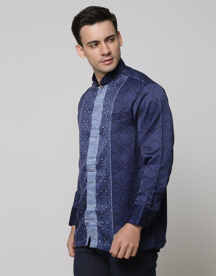 Arjuna Weda Woven Background Batik Shirt