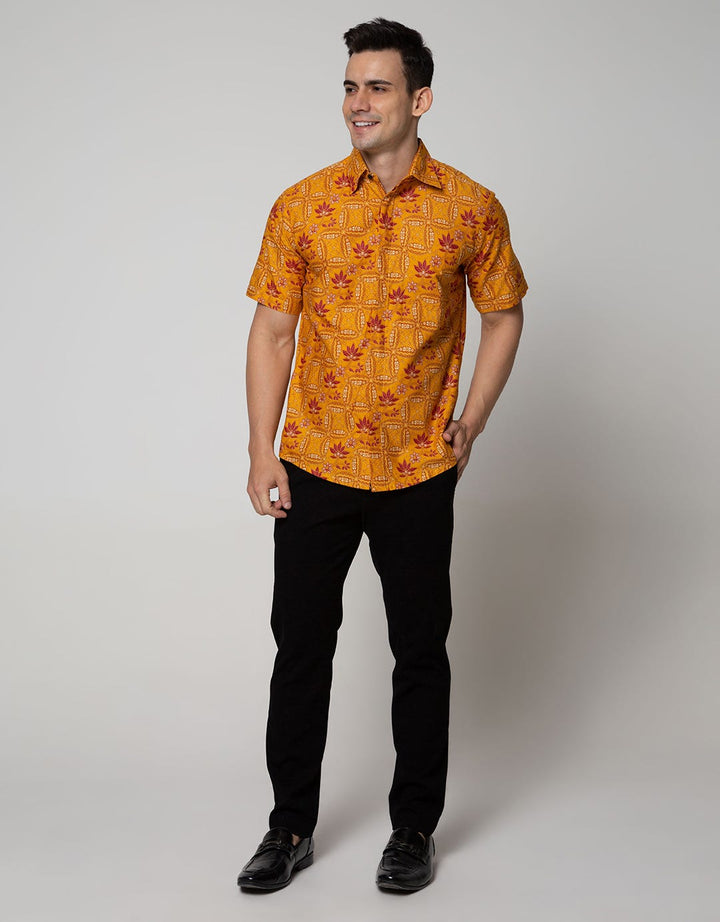 Adikusuma Hem Batik Lereng Kawung Pria