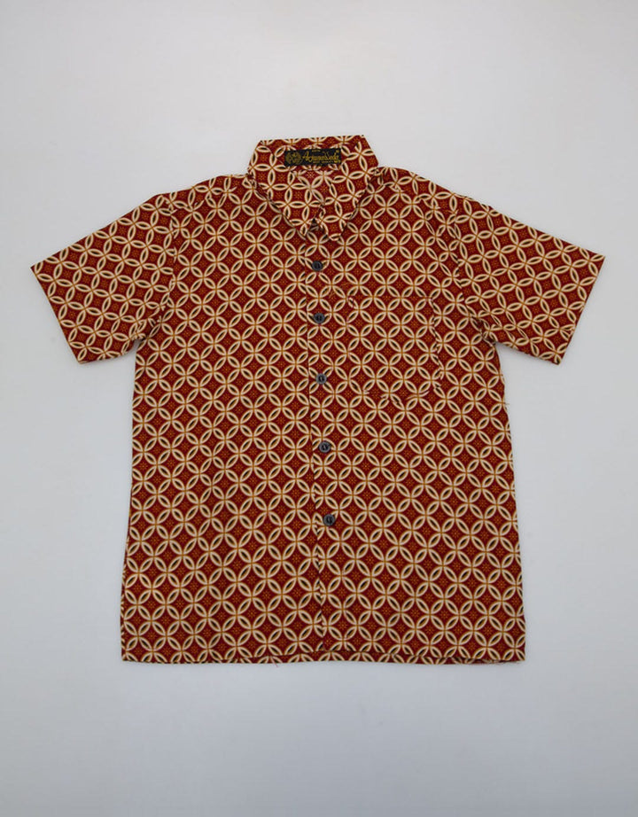 Arjunaweda Hem Boy Batik Kawung Pesisir