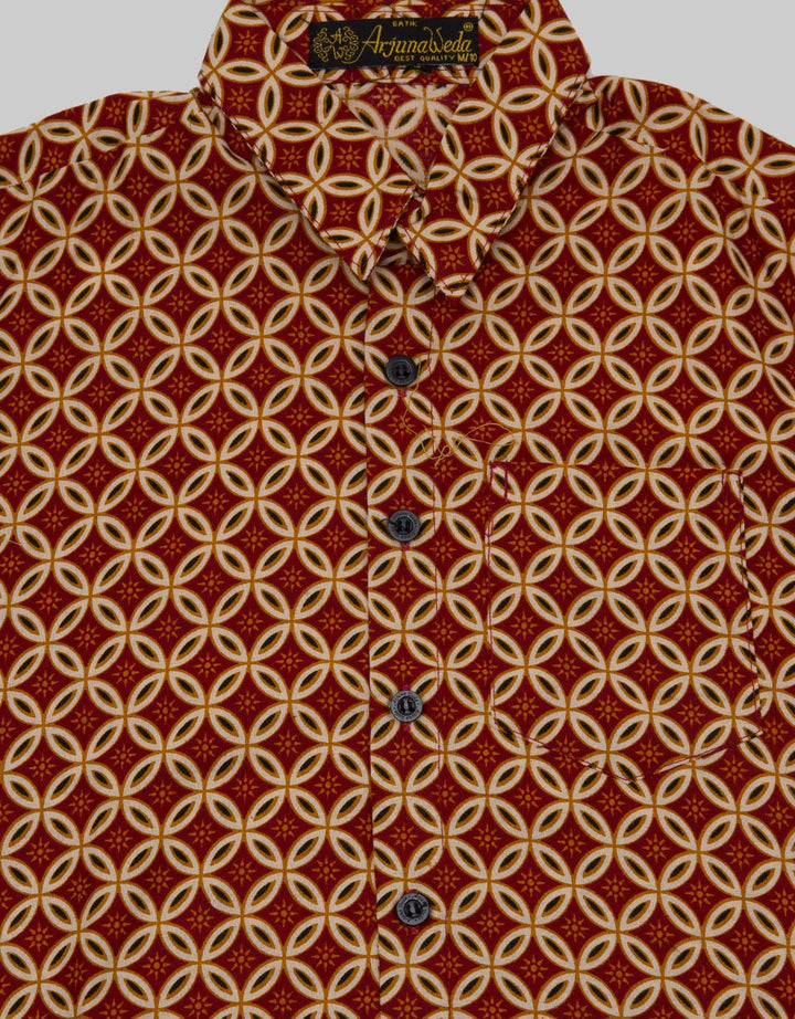 Arjunaweda Hem Boy Batik Kawung Pesisir