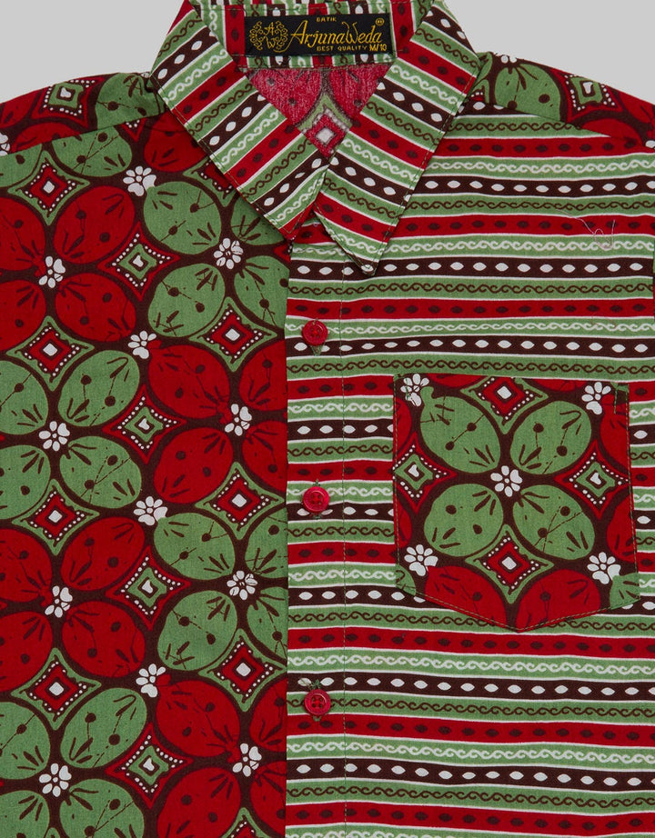 Arjunaweda Hem Boy Batik Kawung Candy