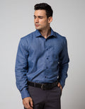 Cole Long Sleeve Shirt Texture Regular Point Collar