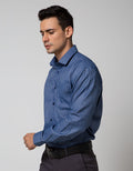 Cole Long Sleeve Shirt Texture Regular Point Collar