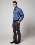 Cole Long Sleeve Shirt Texture Regular Point Collar