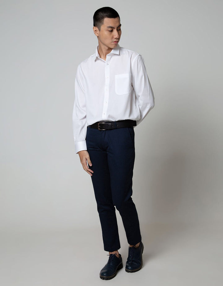 Cole Long Sleeve Shirt Plain Texture