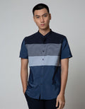 Stanley Adams Short Sleeve Shirt Block &amp; Small Stripe