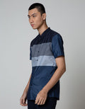 Stanley Adams Short Sleeve Shirt Block &amp; Small Stripe