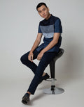 Stanley Adams Short Sleeve Shirt Block &amp; Small Stripe