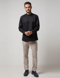 Stanley Adams Long Sleeve Shirt Stripe Shanghai Collar