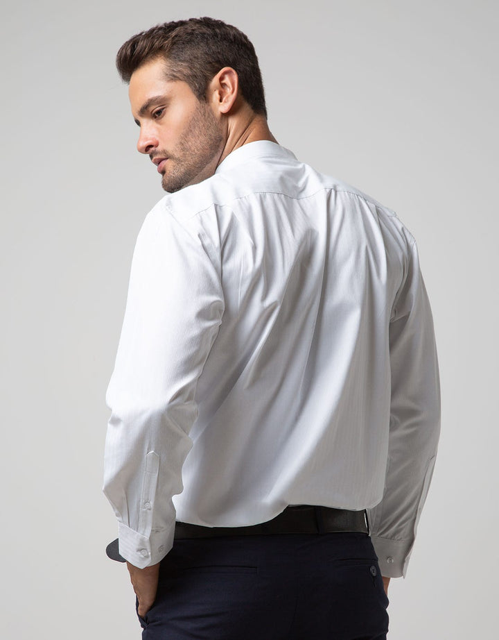 Stanley Adams Long Sleeve Shirt Stripe Shanghai Collar