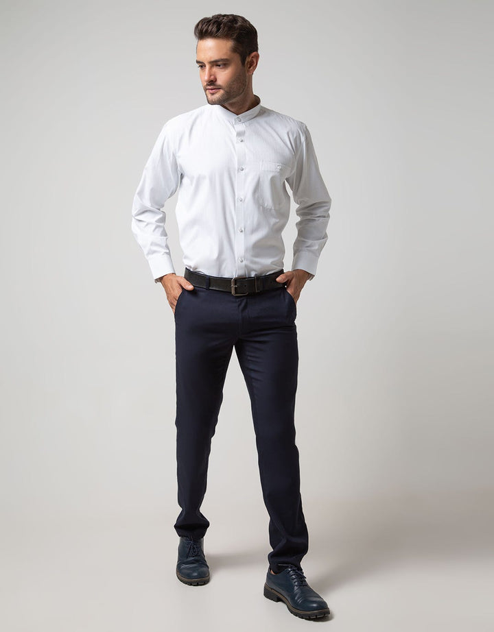 Stanley Adams Long Sleeve Shirt Stripe Shanghai Collar