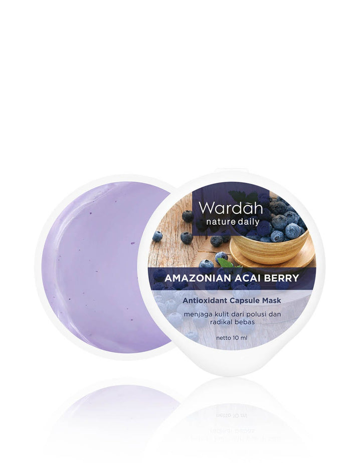 Wardah Nature Daily Amazonian Acai Berry Antioxidant Capsule Mask 10 ml