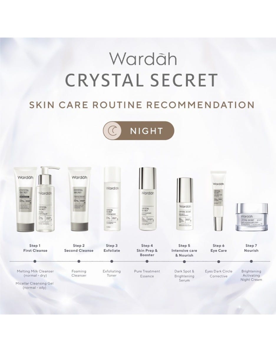 Wardah Crystal Secret Bright Activating Night Cream 15 ml