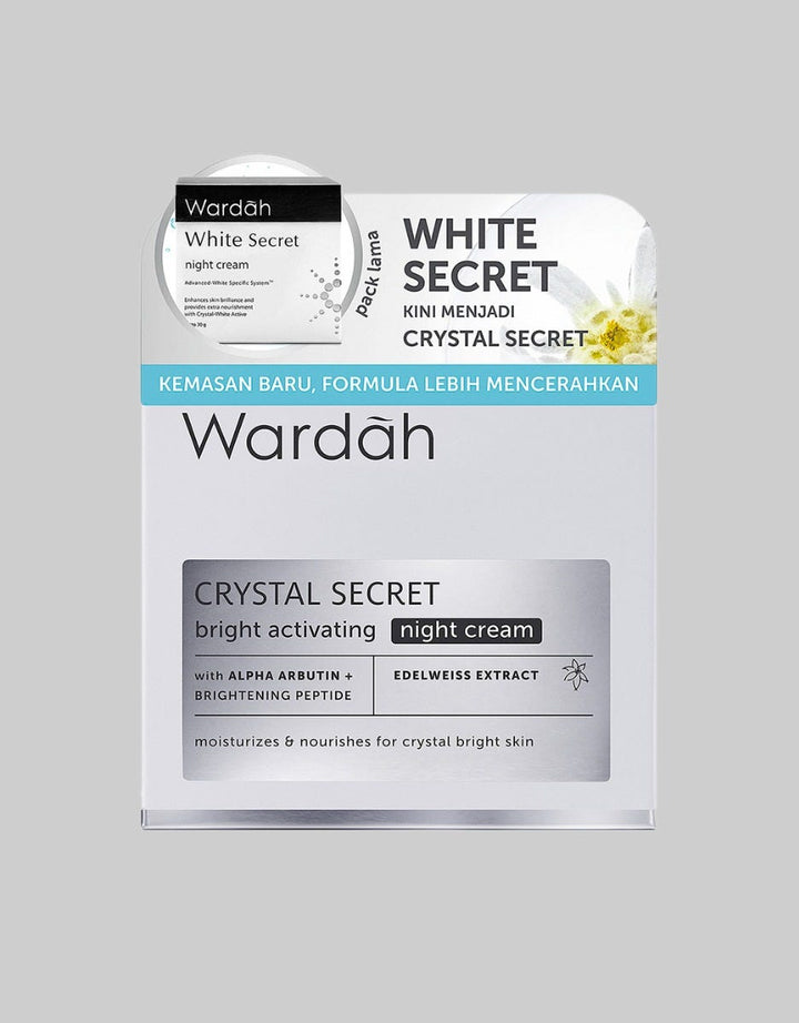 Wardah Crystal Secret Bright Activating Night Cream 30 g