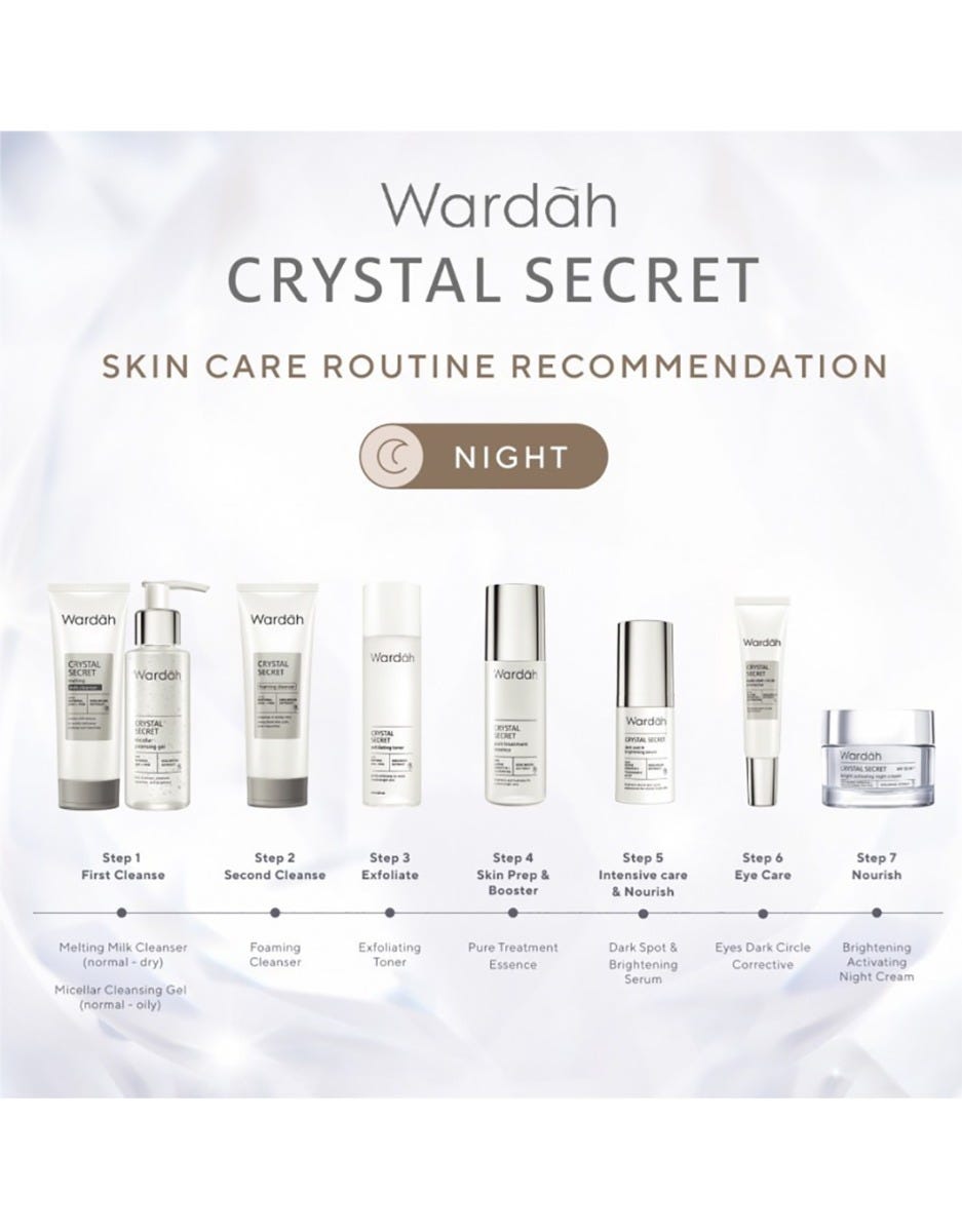 Wardah Crystal Secret Bright Activating Night Cream 30 g