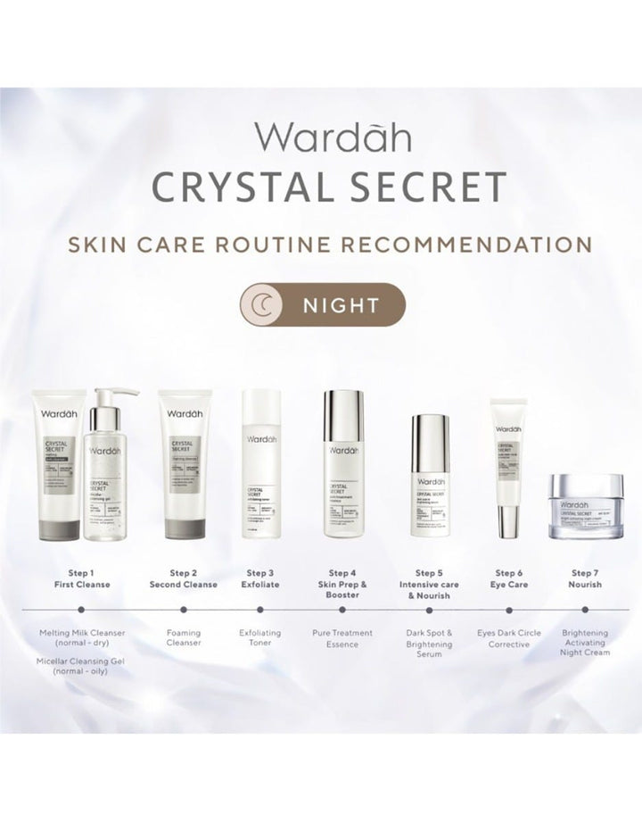 Wardah Crystal Secret Bright Activating Night Cream 30 g