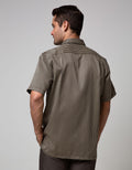 Stanley Adams Short Sleeve Shirt Stripe Regular Point Collar