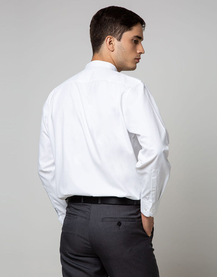 Stanley Adams Long Sleeve Shirt Texture Sashbow White Regular Shanghai