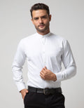 Stanley Adams Long Sleeve Shirt Texture White Slim Shanghai