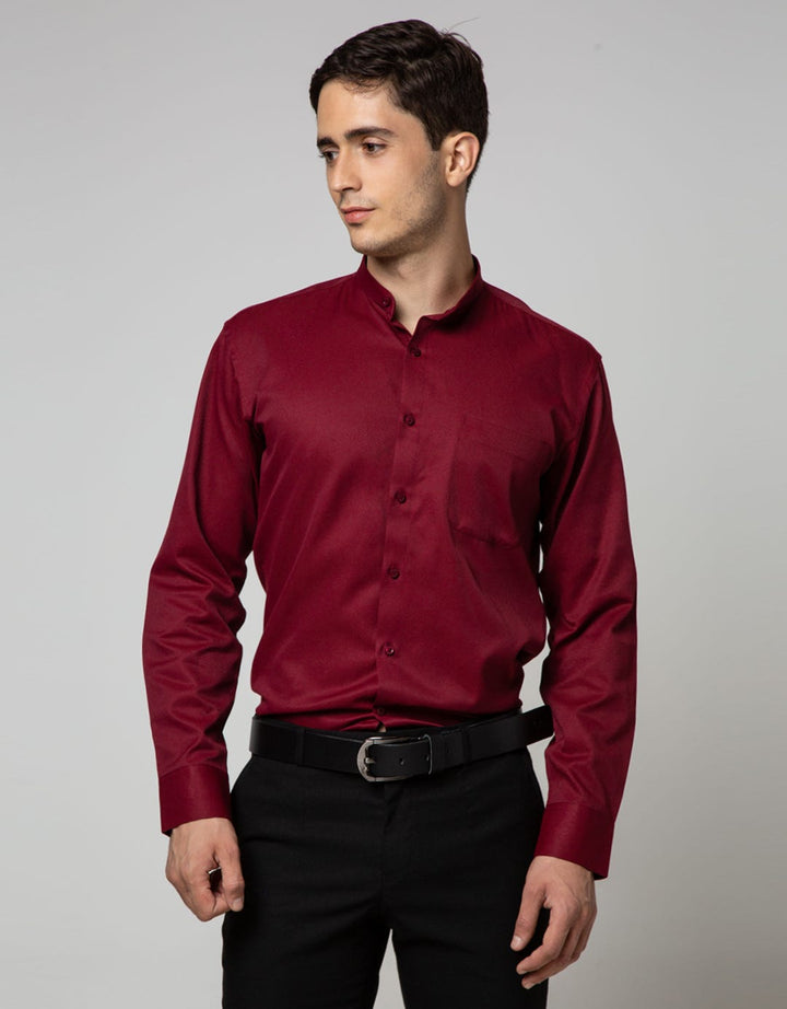 Stanley Adams Long Sleeve Shirt Texture White Slim Shanghai