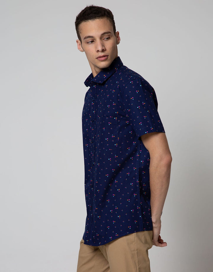 Stanley Adams Short Sleeve Shirt Slim Print