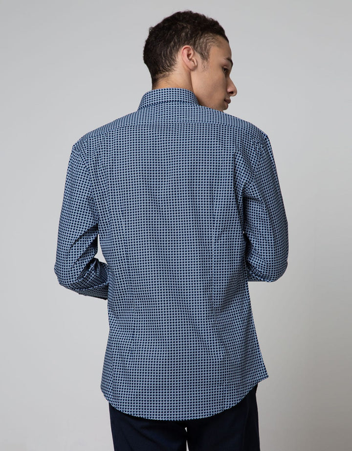 Stanley Adams Long Sleeve Shirt Slim Print