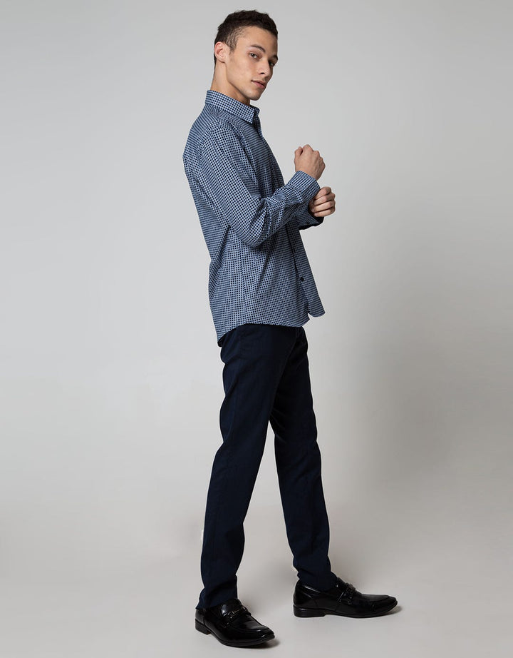 Stanley Adams Long Sleeve Shirt Slim Print