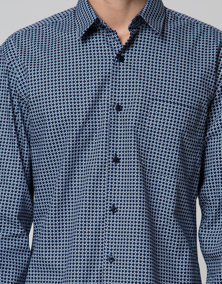 Stanley Adams Long Sleeve Shirt Slim Print