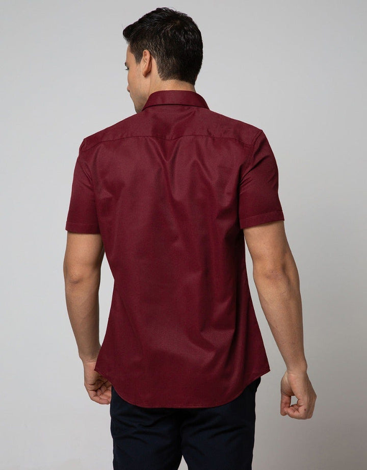 Stanley Adams Short Shirt Slim Point Collar Sapcher