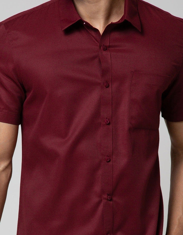 Stanley Adams Short Shirt Slim Point Collar Sapcher