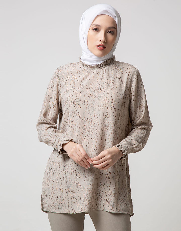 Annisa Long Sleeve Blouse Flower Bell Manset