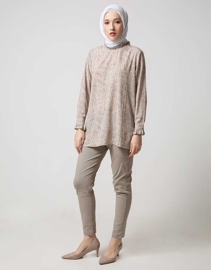 Annisa Long Sleeve Blouse Flower Bell Manset