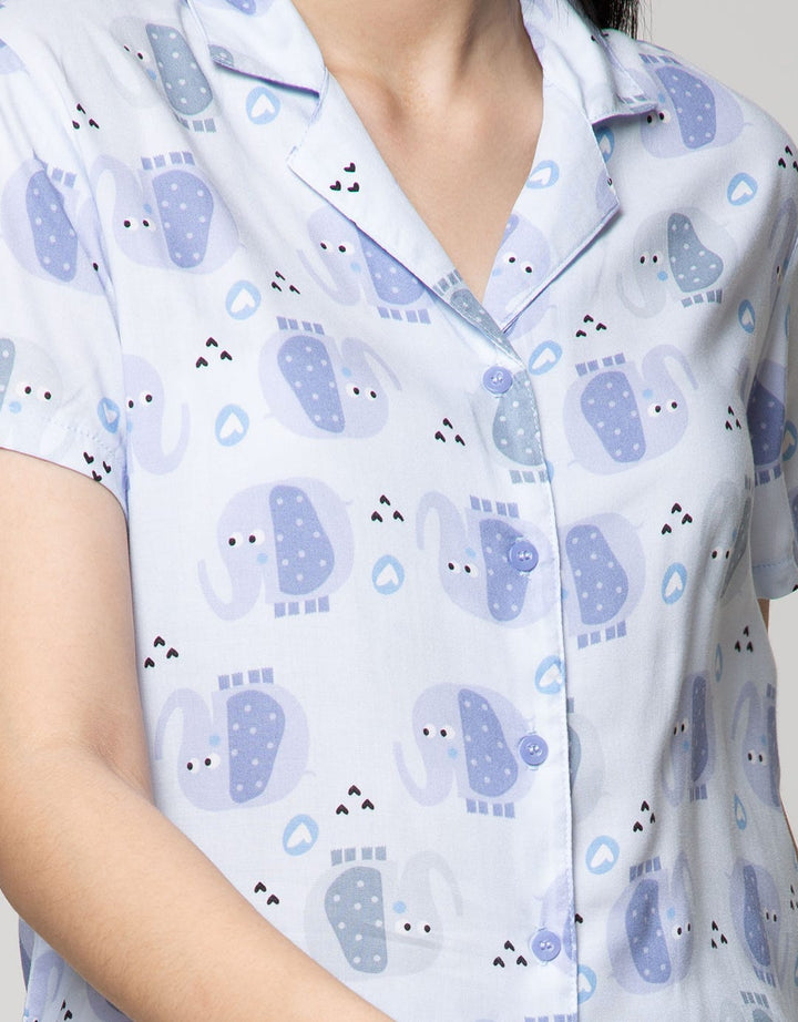 Nevada Short Sleeve Pyjama Capri Love