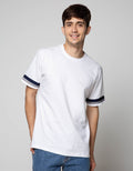 Details Ss T-Shirt With Tape On Hand