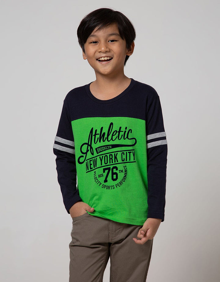 Little M Long Sleeve T-Shirt Cut N Sewn Athletic City Flocking