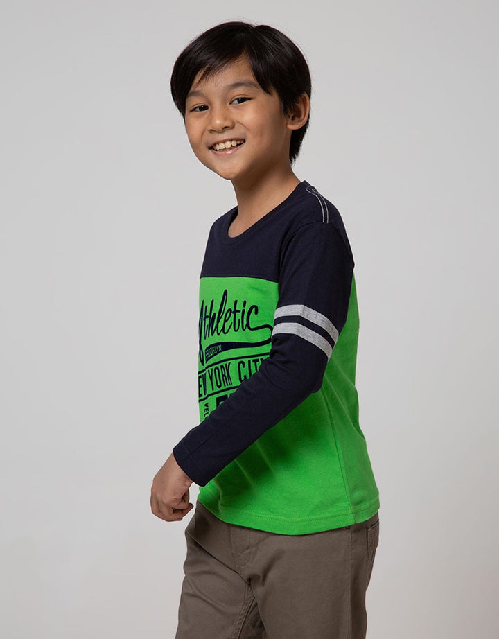 Little M Long Sleeve T-Shirt Cut N Sewn Athletic City Flocking