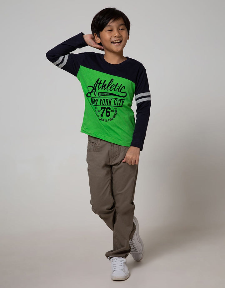 Little M Long Sleeve T-Shirt Cut N Sewn Athletic City Flocking