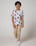 Little M Short Sleeve T-Shirt Fullprint Space Rocket Splash