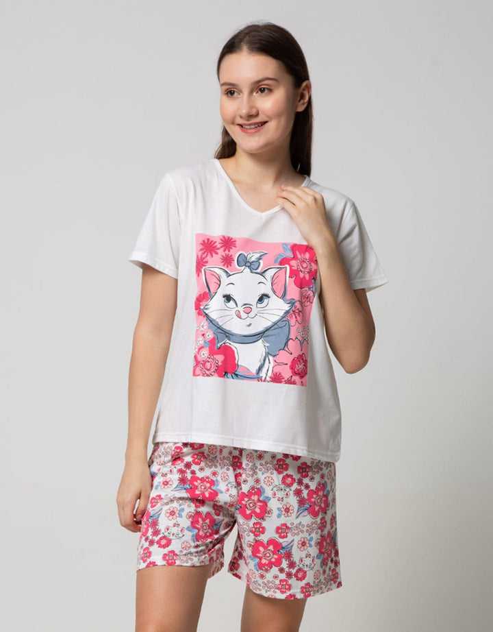 Disney Marie Short Sleeve Pyjama Shorts