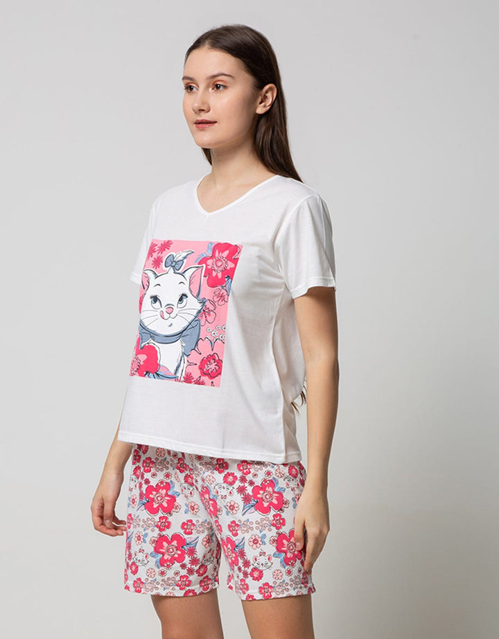 Disney Marie Short Sleeve Pyjama Shorts