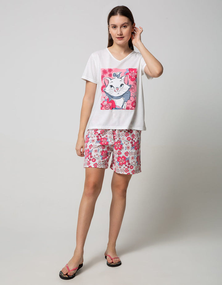 Disney Marie Short Sleeve Pyjama Shorts