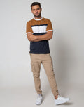 Details Short Sleeve T-Shirt Round Neck Cut & Sewn