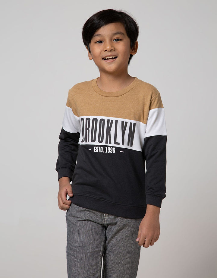 Little M Cut N Sewn Brooklyn Pattern Sweater