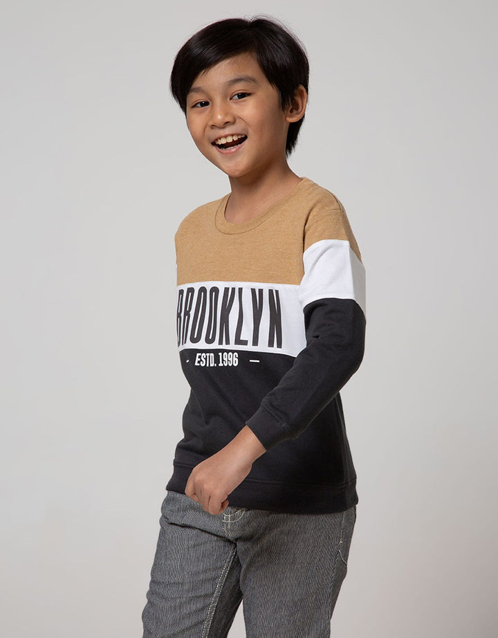 Little M Cut N Sewn Brooklyn Pattern Sweater