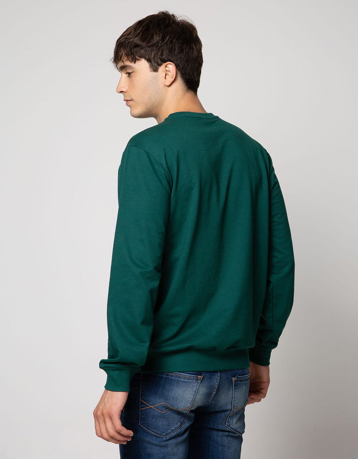 Details Embroidered Round Neck Jumper Sweatshirt