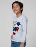 Little M Embroidered Dino Hear Me Roar Sweater